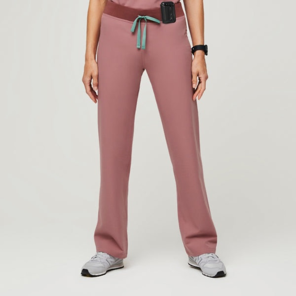 NWT Figs Mineral Mauve High Waisted Livingston Scrub Pants